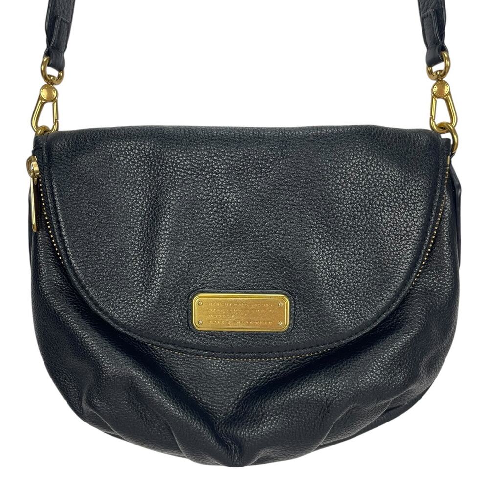 MARC JACOBS Classic Q Natasha PEBBLED LEATHER Crossbody Bag MESSENGER STYLE